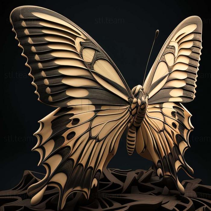 3D model Papilio protenor (STL)